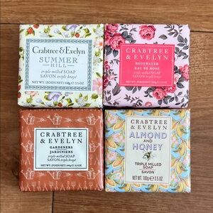 Crabtree & Evelyn Triple Mild Bar Soap Bundle